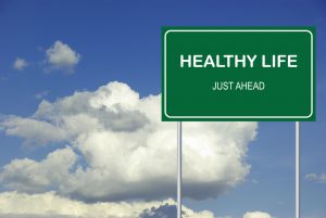 Healthy Life Ahead Sign